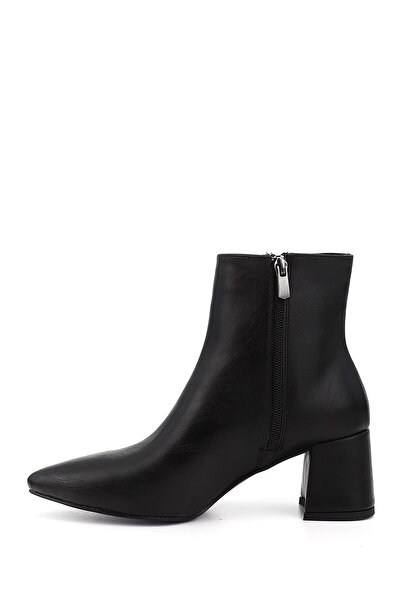 GÖNDERİ(R) Γυναικείες / Κορίτσια Μαύρες μπότες με μυτερό φερμουάρ με χοντρό τακούνι