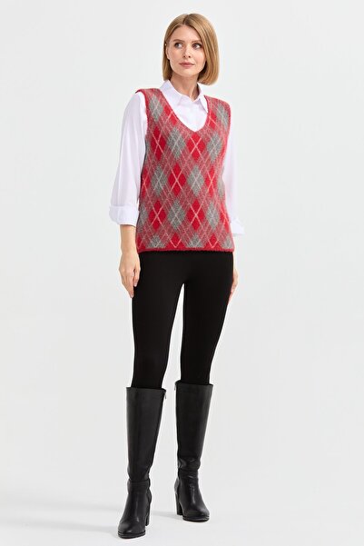 Desen Triko Women's Argentine Patterned Sweater 11