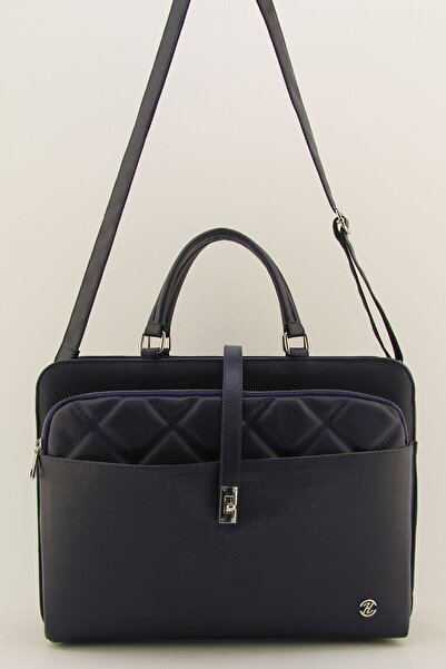 HNB Унісекс темно-синя сумка для ноутбука та документів 15 та 15,6 дюймів