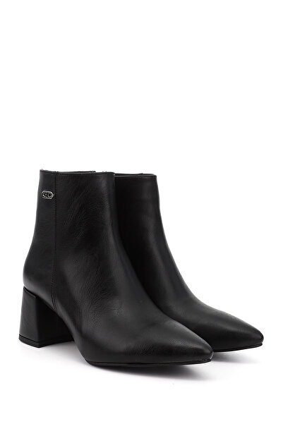 GÖNDERİ(R) Γυναικείες / Κορίτσια Μαύρες μπότες με μυτερό φερμουάρ με χοντρό τακούνι