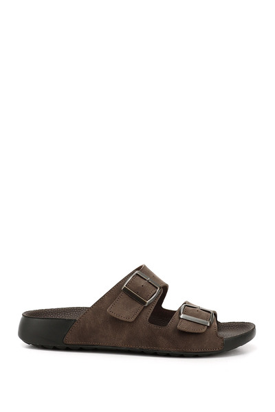 GÖNDERİ(R) Ανδρικές παντόφλες BROWN Buckle 34062