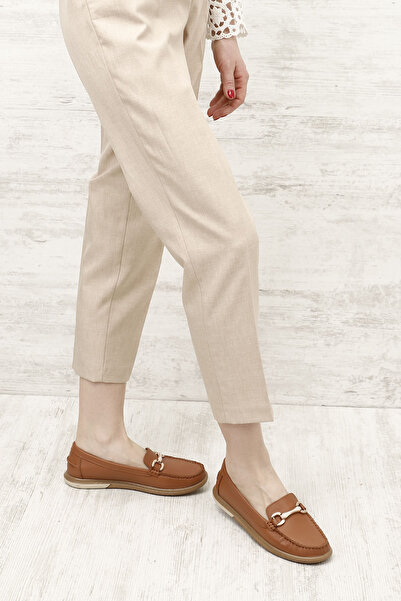 GÖNDERİ(R) Дамски/момически удобни мокасини от естествена кожа Rok със старинна катарама