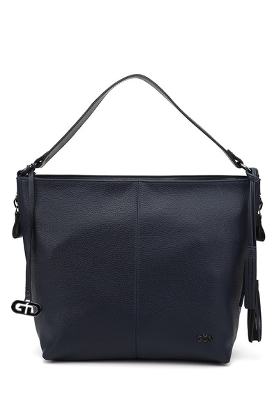 GÖNDERİ(R) Women/Girls Navy Blue Tassel Shoulder Bag