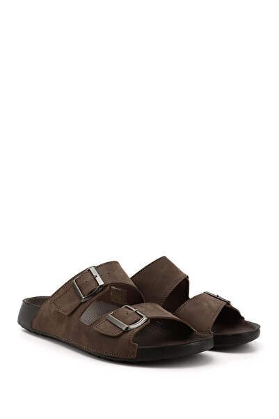 GÖNDERİ(R) Ανδρικές παντόφλες BROWN Buckle 34062