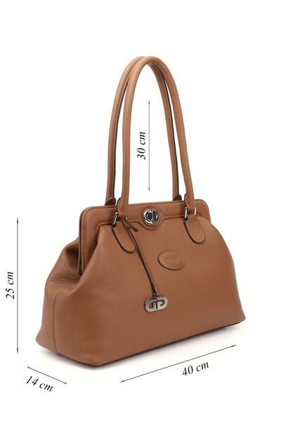 GÖNDERİ(R) Dámská / Dívčí taška Taba Floter z pravé kůže do ruky a přes rameno