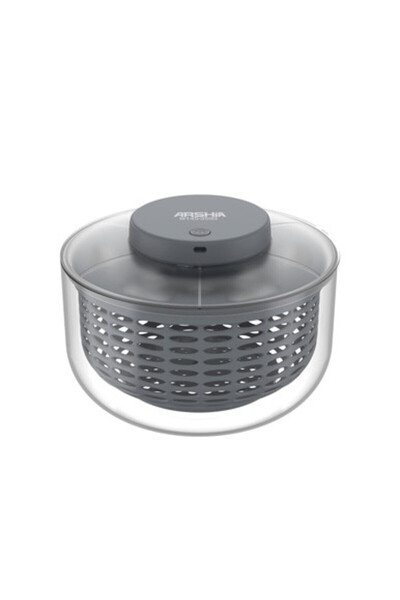 Arshia Rechargeable Salad Spinner – 6L Cordless Vegetable Dryer with One-Click Operation