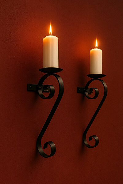 Samsun Demsa Demir Ferforje Snake Dekoratif Siyah Metal Duvar Mumluğu Modern ...