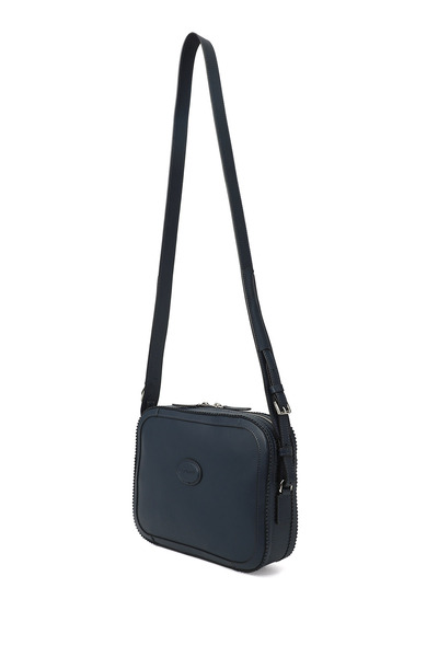 GÖNDERİ(R) Women / Girls Navy Blue Genuine Leather Long Strap Shoulder Bag