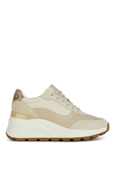 Geox Açık Bej Kadın deri Sneaker D SPHERICA EC13 A