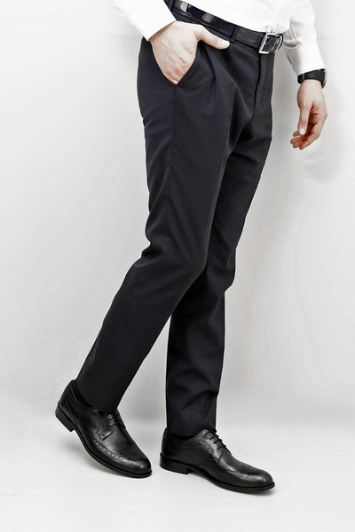 GÖNDERİ(R) Чоловічі чорні класичні туфлі на шнурівці Kosele на натуральній шкіряній підошві