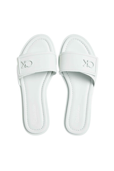 Calvin Klein Flat Slide Metal Logolu Terlik