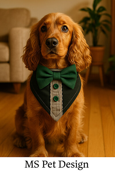 MS Pet Design باندانا قابلة للتعديل للقطط والكلاب مقاس S