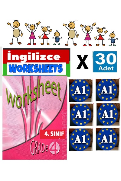 Language Publishers 2. 3. 4 Grade 30 English Exercise Worksheets / Test Book Preparation for Exams - Primary School