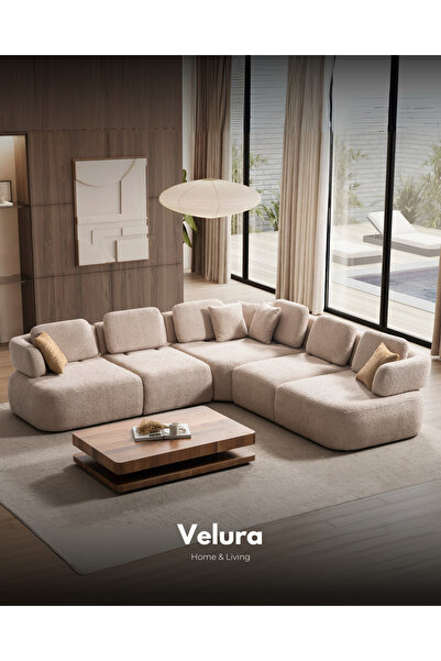 Velura Home & Living Balance Modüler Köşe Koltuk Takımı & 5 Modül