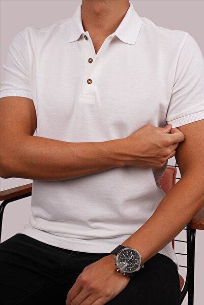 Etikmen Ανδρικό μπλουζάκι με λαιμόκοψη με λευκό γιακά με κουτί δώρου