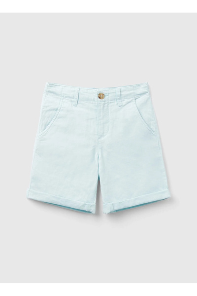 Benetton Ανοιχτό μπλε αγορίστικο σορτς 4BE7C901E