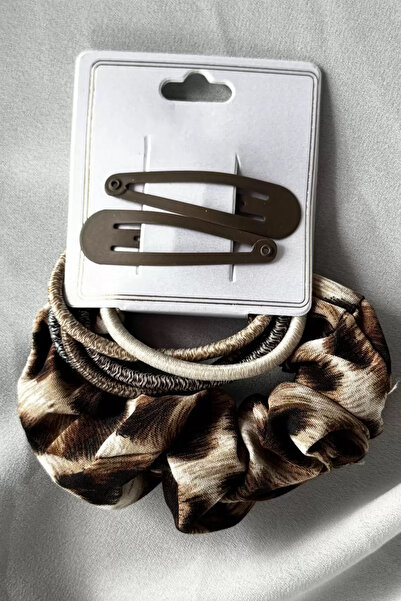 Vitastyle Mixed Color Leopard Printed Rubber Buckle and Side Buckle Set 8 Pieces