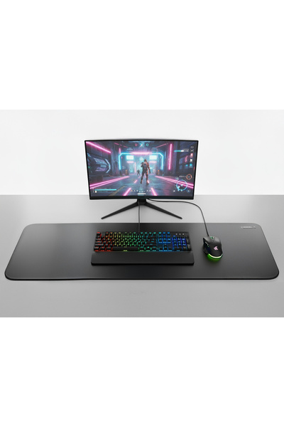 Rebelx , Deri Tabanlı Mausepad, 85x28 cm