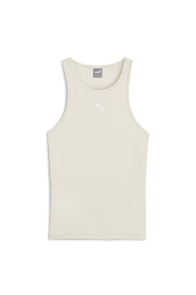 Puma 67870087 HER Tank Top Beyaz Kadın Bisiklet Yaka Regular Fit Atlet
