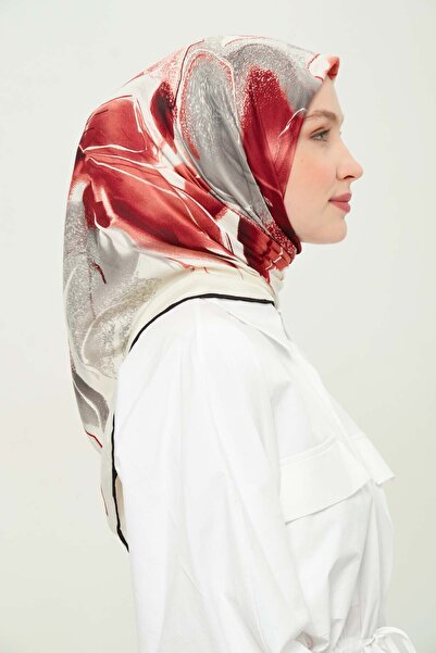 Madame Polo Φουλάρι με σχέδιο από ραγιόν καθημερινά που δεν ζαρωθείται και δε...