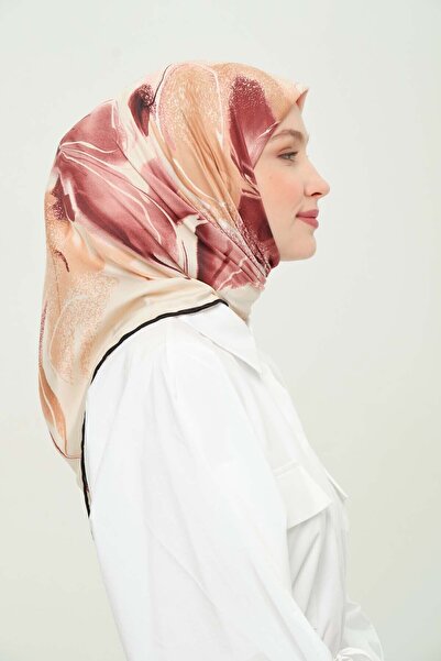 Madame Polo Desenli Rayon Eşarp Günlük Kırışmayan Kaymaz 90x90cm