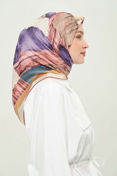 Madame Polo Шал от вискоза с мотиви, за ежедневна употреба, без гънки, неплъз...