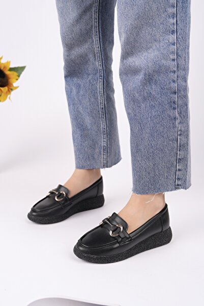 MUGGO POLARA Дамски ежедневни мокасини с дебела подметка и катарама