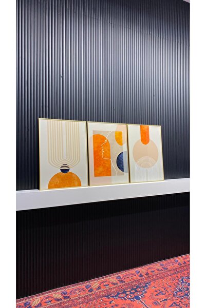 Tablomtr Metal Framed Real Glass Table Italo Set of 3