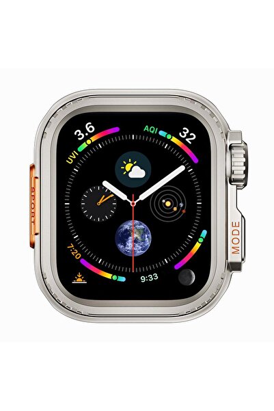 AktarMobile Apple Watch 7 8 9 45 mm uyumlu Watch Ultra Kasa Dönüştürücü & Ekr...