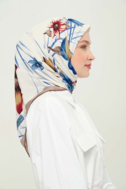 Madame Polo Шал от вискоза с мотиви, за ежедневна употреба, без гънки, неплъз...