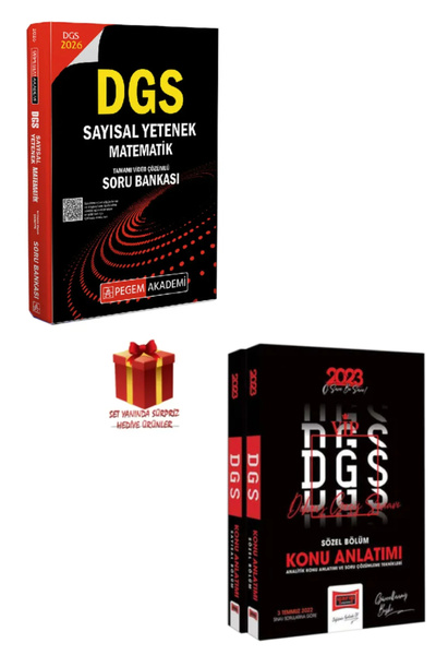 Pegem Akademi Yayıncılık 2026 DGS Matematik Sayısal Mantık Soru Bankası+DGS K...