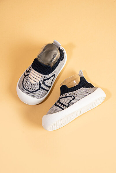 Mumenim Docol Дитячі гнучкі, зручні ортопедичні черевики сірого та чорного кольору для перших кроків Sneaker