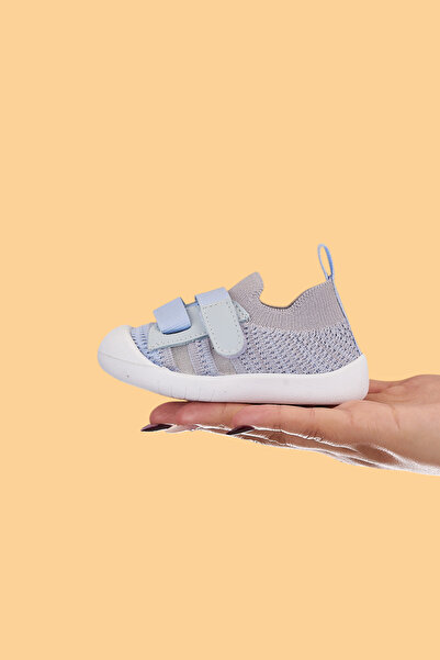 Mumenim Wisil Kız/erkek Çocuk&bebek Cırtlı Rahat Esnek Kaymaz Ortopedik Taban Mavi Spor/ilk Adım Ayakkabısı