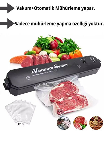 Vacuum Sealer Vakum Makinesi Ev Gıda Yapıştırma Makinesi Gıda Vakum Otomatik Vakum Yapıştırma Makinesi