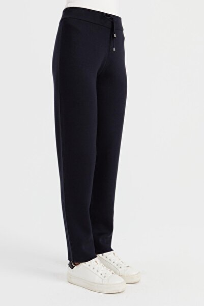 Desen Triko Women's Trousers Navy Blue