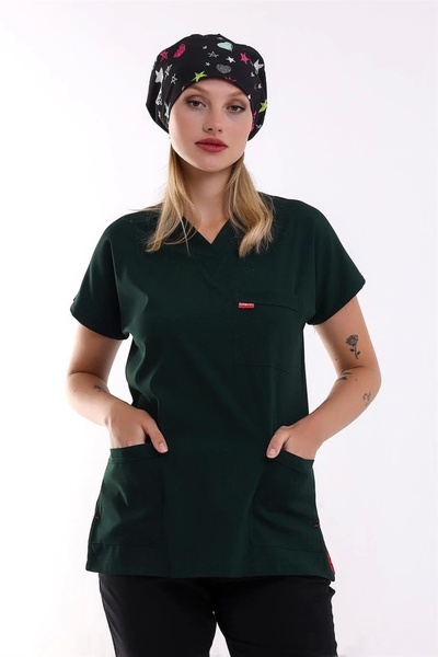 Bilenn Tekstil Bflex 6429 Top unisex din lycra cu mâneci liliac, verde cap de...