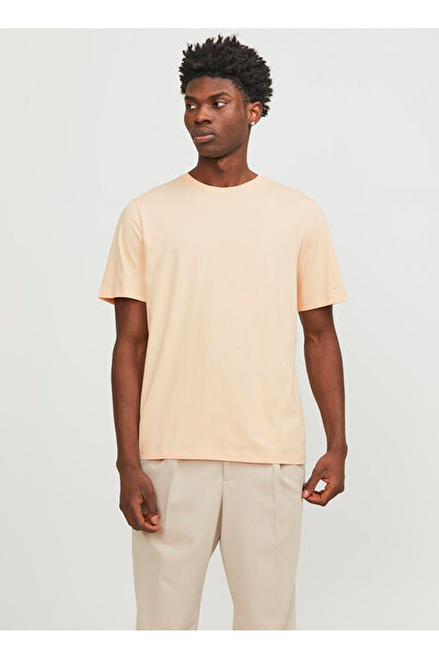 Jack & Jones Ανδρικό μπλουζάκι με στρογγυλή λαιμόκοψη πορτοκαλί JJEORGANIC BA...