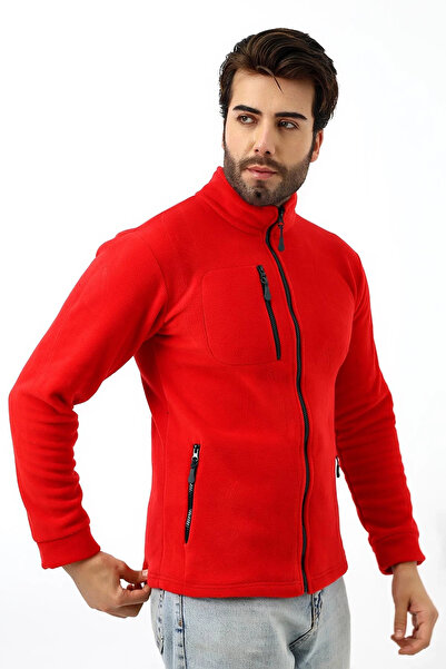 Bilenn Tekstil Men's Red Fleece Coat