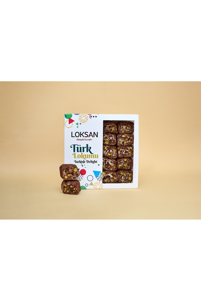 LoKSaN لعبة لف حلقوم تركي بالكاكاو والكاكاو والفستق 300 جرام (فستق دريم)