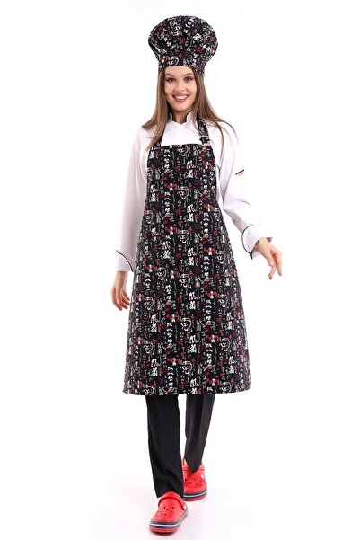 Bilenn Tekstil Desenli Askılı Önlük - 3106 China Baskı