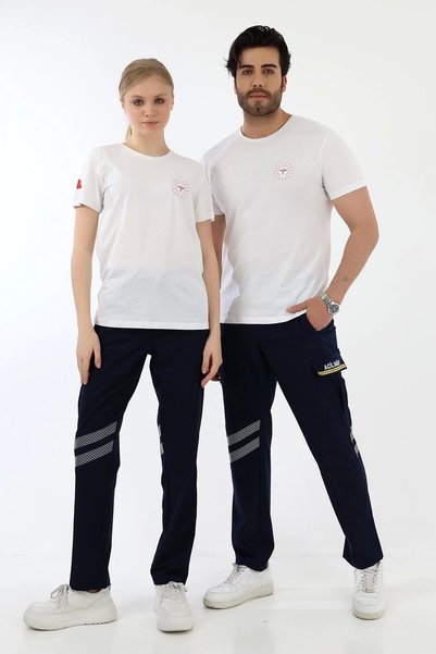 Bilenn Tekstil Acil Sağlık Yuvarlak Yaka Penye Kısa Kol Tshirt - Beyaz
