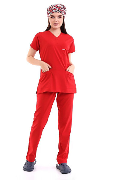 Bilenn Tekstil طقم أكمام ليكرا للجنسين من Bflex - 6414 أحمر