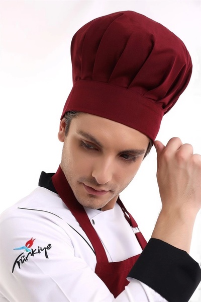 Bilenn Tekstil قبعة الفطر - أحمر كلاريت