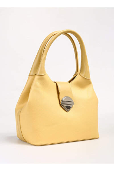 David Jones Sarı Kadın 20x26x14 cm Omuz Çantası 7058-2