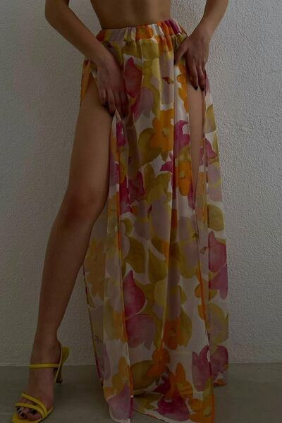 lovebox Жіночий парео з візерунком, помаранчево-білий 9574