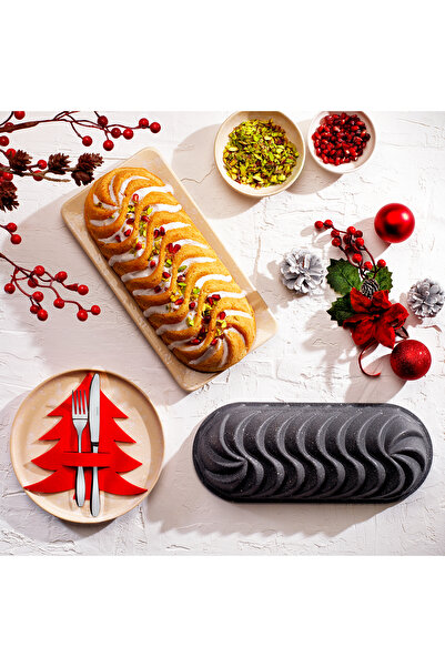 Schafer Cory Baton Cast Cake Mold-1 Piece-grey