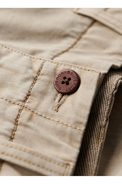 SUPERDRY Normal Krem Erkek Şort M7110397A7MO_VINTAGE INTERNATIONAL