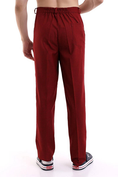 Bilenn Tekstil بنطلون كوك - 403 قدم أوزة أحمر-أسود