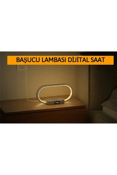 DailyTech Ahşap Kablosuz Şarj Paneli Led Işıkılı