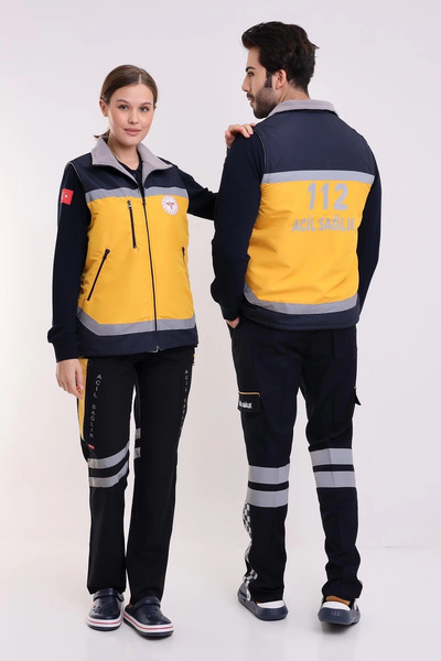 Bilenn Tekstil 112 Unisex Kışlık Yelek - Sarı